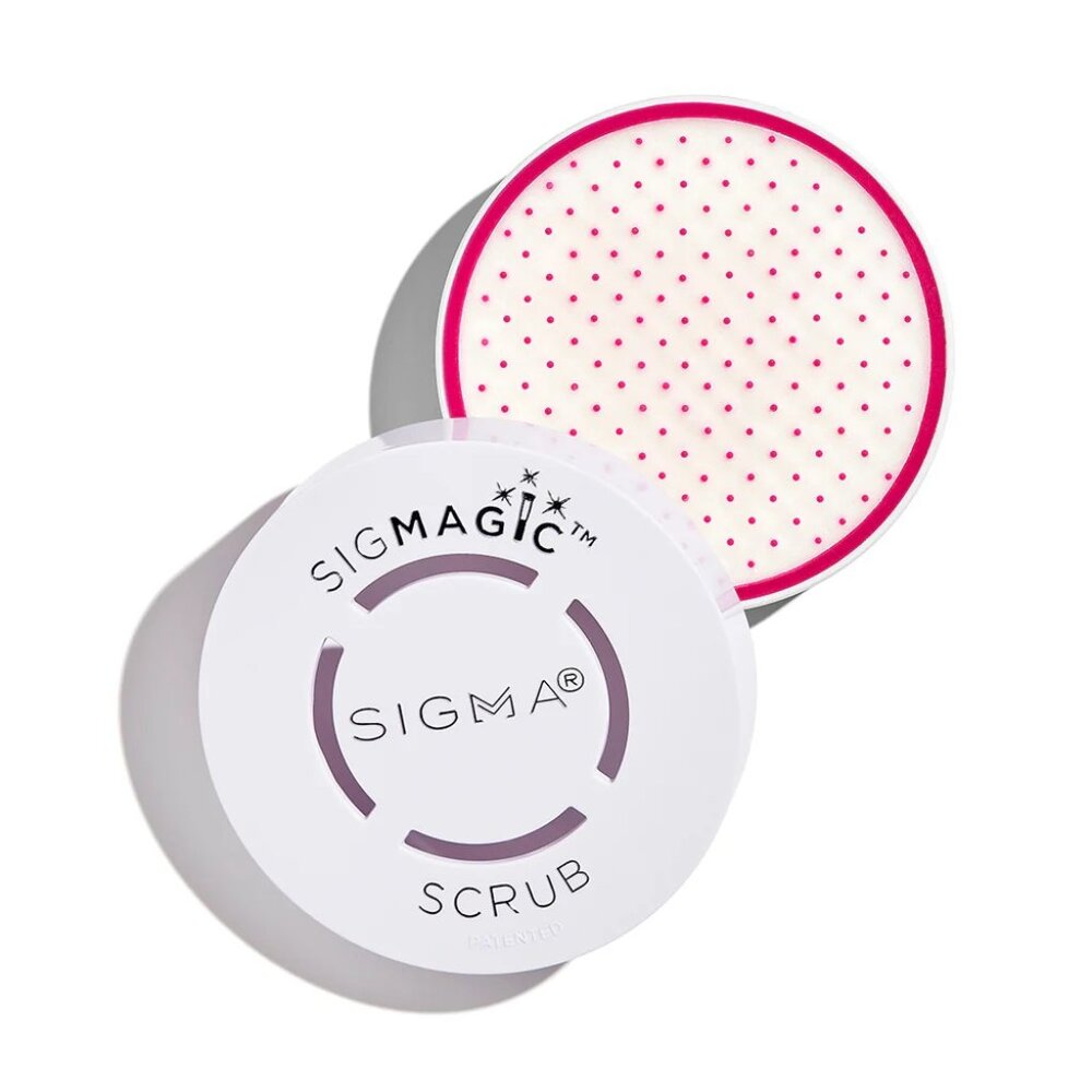 Sigma Sigmagic Scrub 2-in-1Silicone Brush Cleanser, Removes Bacteria/Makeup NIB